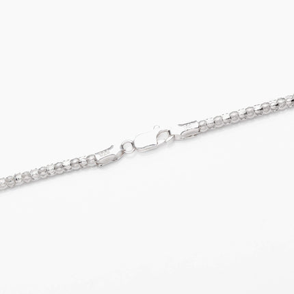 Sterling Silver Popcorn Chain Necklace 3mm 18
