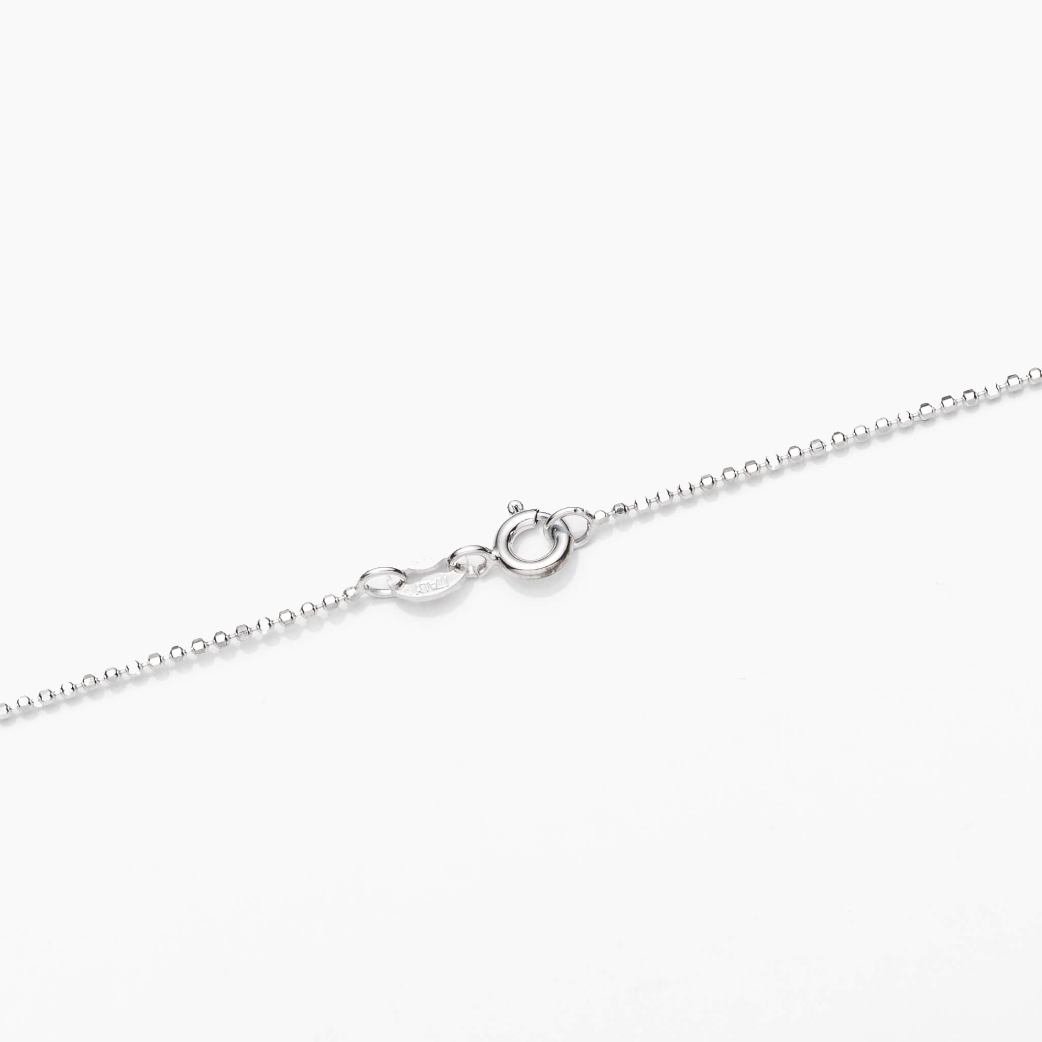 Sterling Silver Ball/Bead Chain Necklace 1.2mm 16