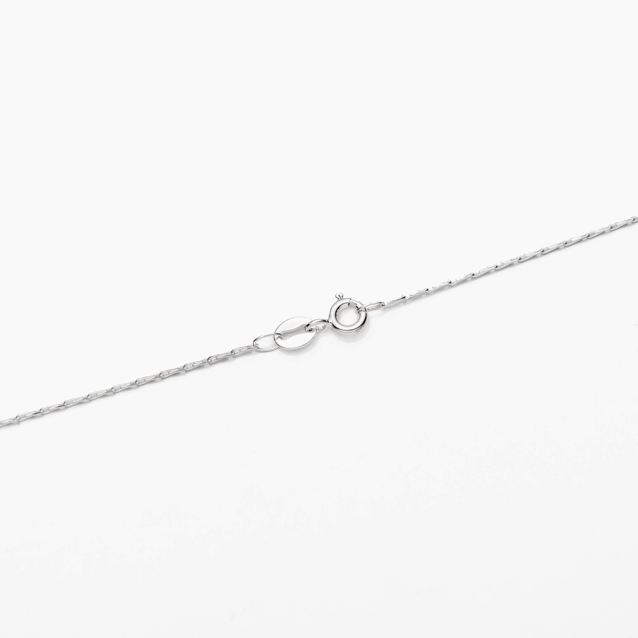 Sterling Silver Seed/Barley Corn Fancy Chain Necklace 0.8mm 18