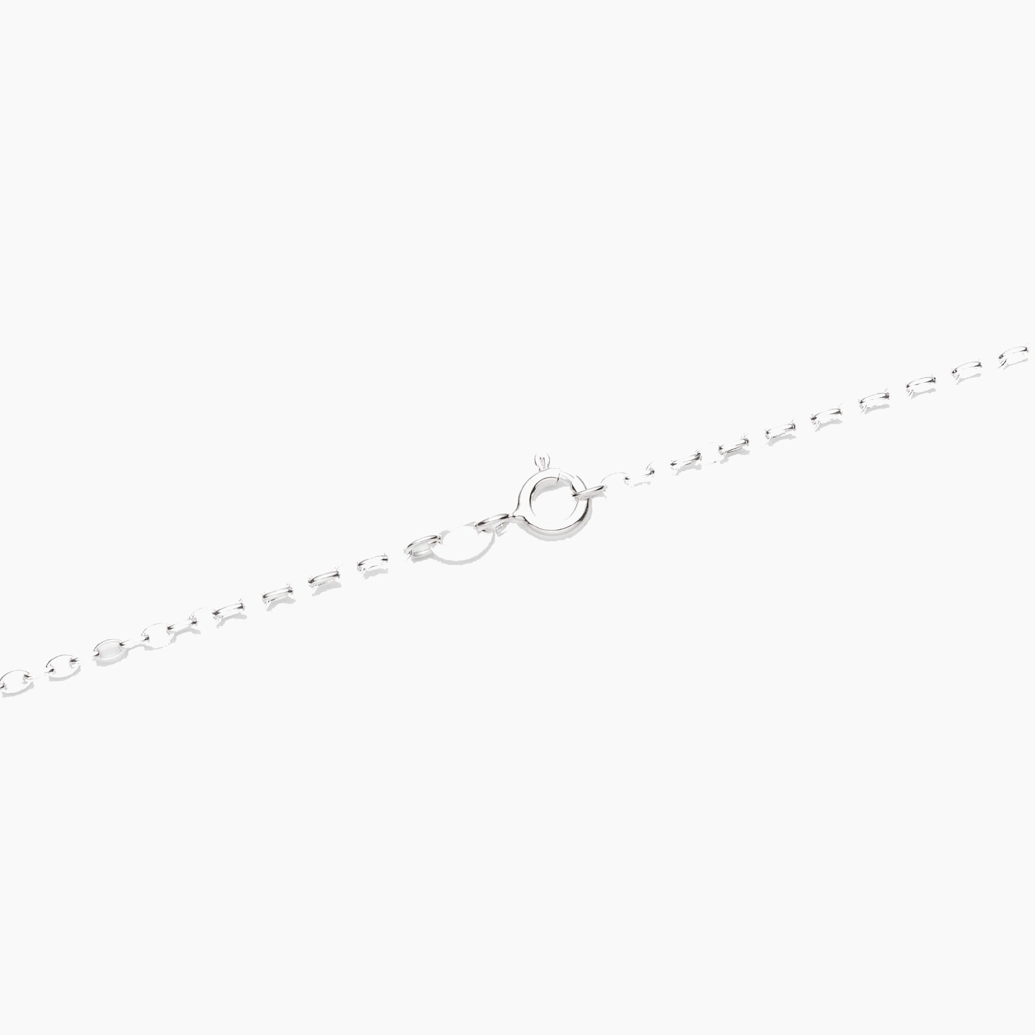 Sterling Silver Oval Cable Link Chain Necklace 1.7mm 16
