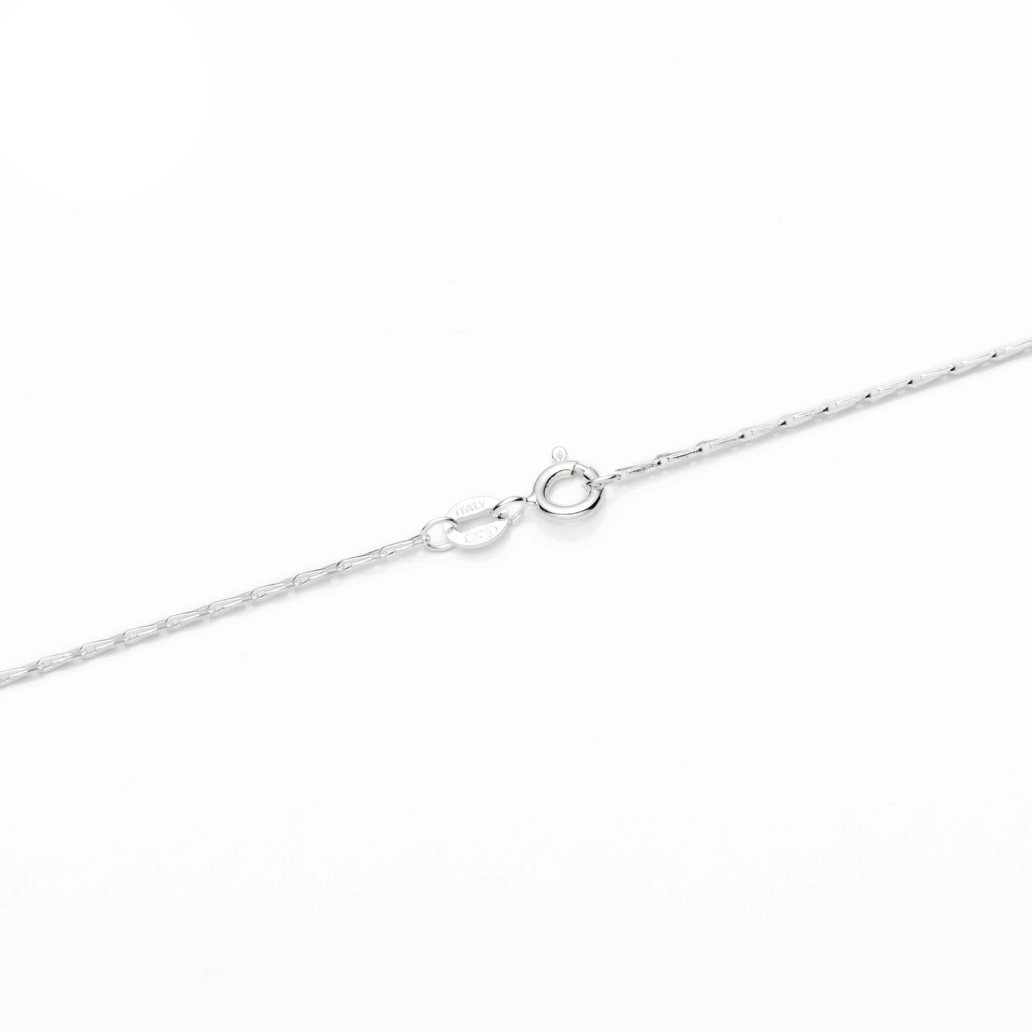 Sterling Silver Seed/Barley Corn Fancy Chain Necklace 0.8mm 16