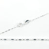 Sterling Silver Faceted Ball/Bead Chain Necklace 1.0mm 16