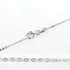 Sterling Flat Cable Chain Necklace 1.4mm 16″ (41cm) 18