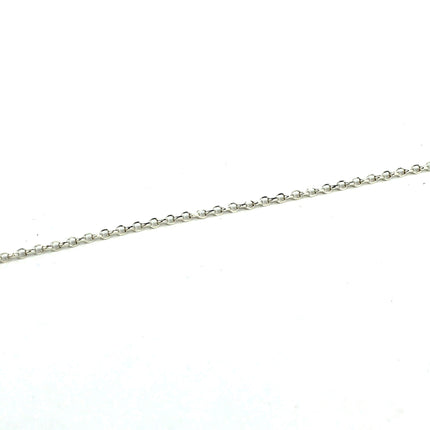 Fine Pearl Cable Chain in Sterling Silver
