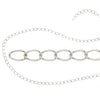 Curb Chain in Sterling Silver 2.5mm x 3.7mm links