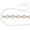 Flat Cable Chain in Sterling Silver 1.6mm x 2.0mm links