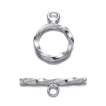Fancy Toggle Clasp in Sterling Silver 15.5mm