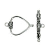 Bali Style Toggle Clap in Sterling Silver 17mm