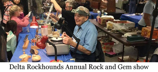 We're exhibiting at the Delta Rockhounds Rock & Gem Show this weekend!