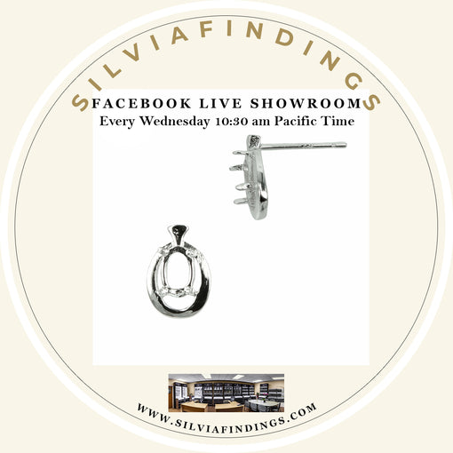 SilviaFindings Facebook LIVE Showroom EPISODE 60 Showcases Earrings Settings