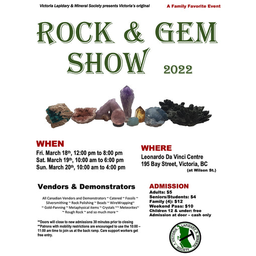 Victoria Lapidary & Mineral Society Rock & Gem Show 2022