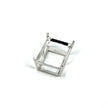 Rectangular Multi-Purpose Jeweler Setting Pendant with Rectangular Basket Mounting in Sterling Silver - Various Sizes