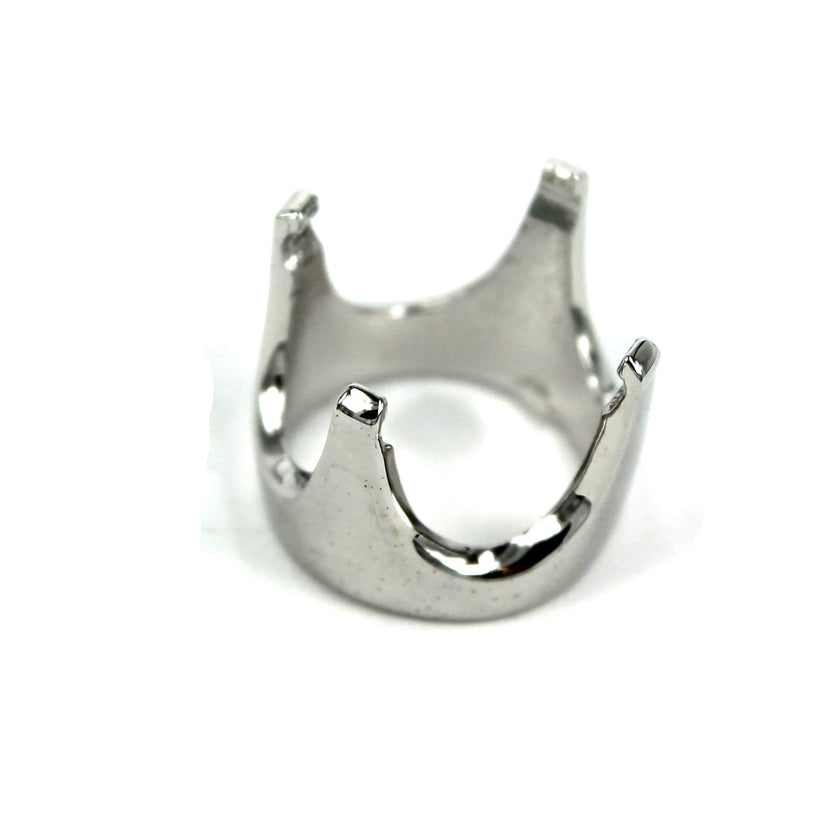 Round Multi-Purpose Jeweler Setting Pendant with Round Basket Mounting in Sterling Silver - Various Sizes