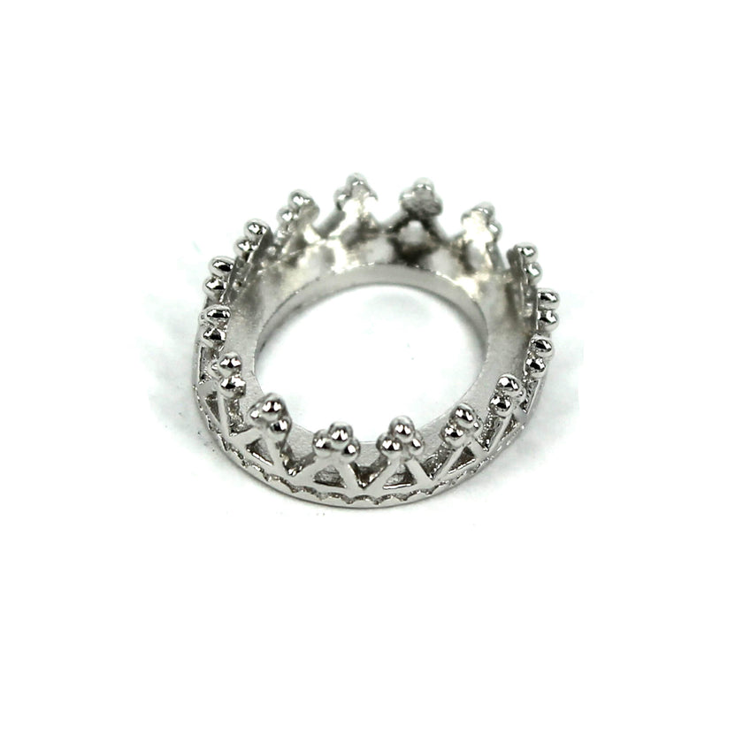 Dolly Multi-Purpose Jeweler Setting Pendant with Oval Bezel Mounting in Sterling Silver Various Sizes