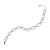 Bracelet in Sterling Silver with 11 Settings for 8x12mm Pear Stones