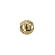 18Kt Gold 3mm Bead with Laser-Etched Patterned Surface