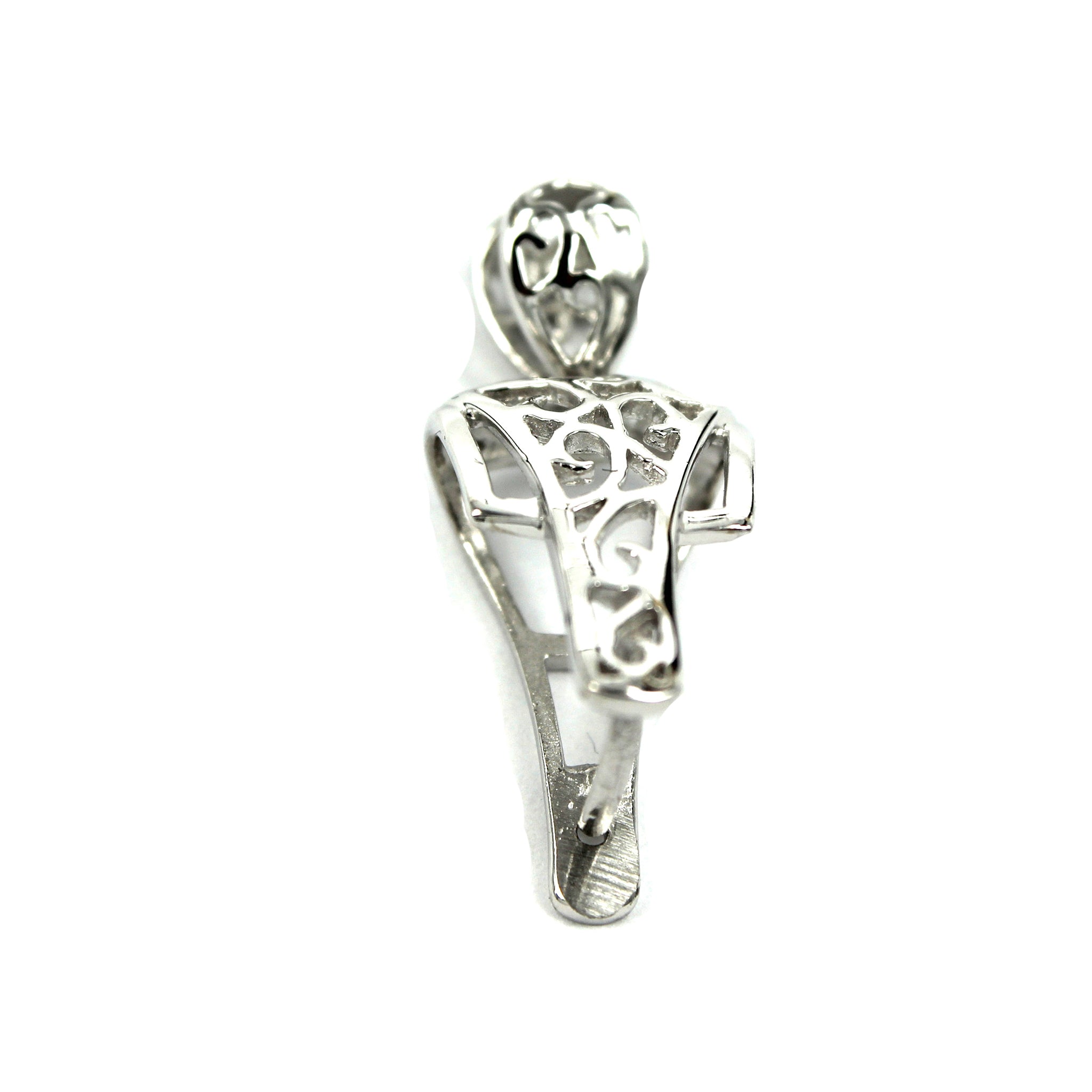 Person Pinch Bail in Sterling Silver 33.4x13.6x9.5mm