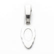 Scalloped Leaf Glue-on Bails in Sterling Silver - Various Sizes