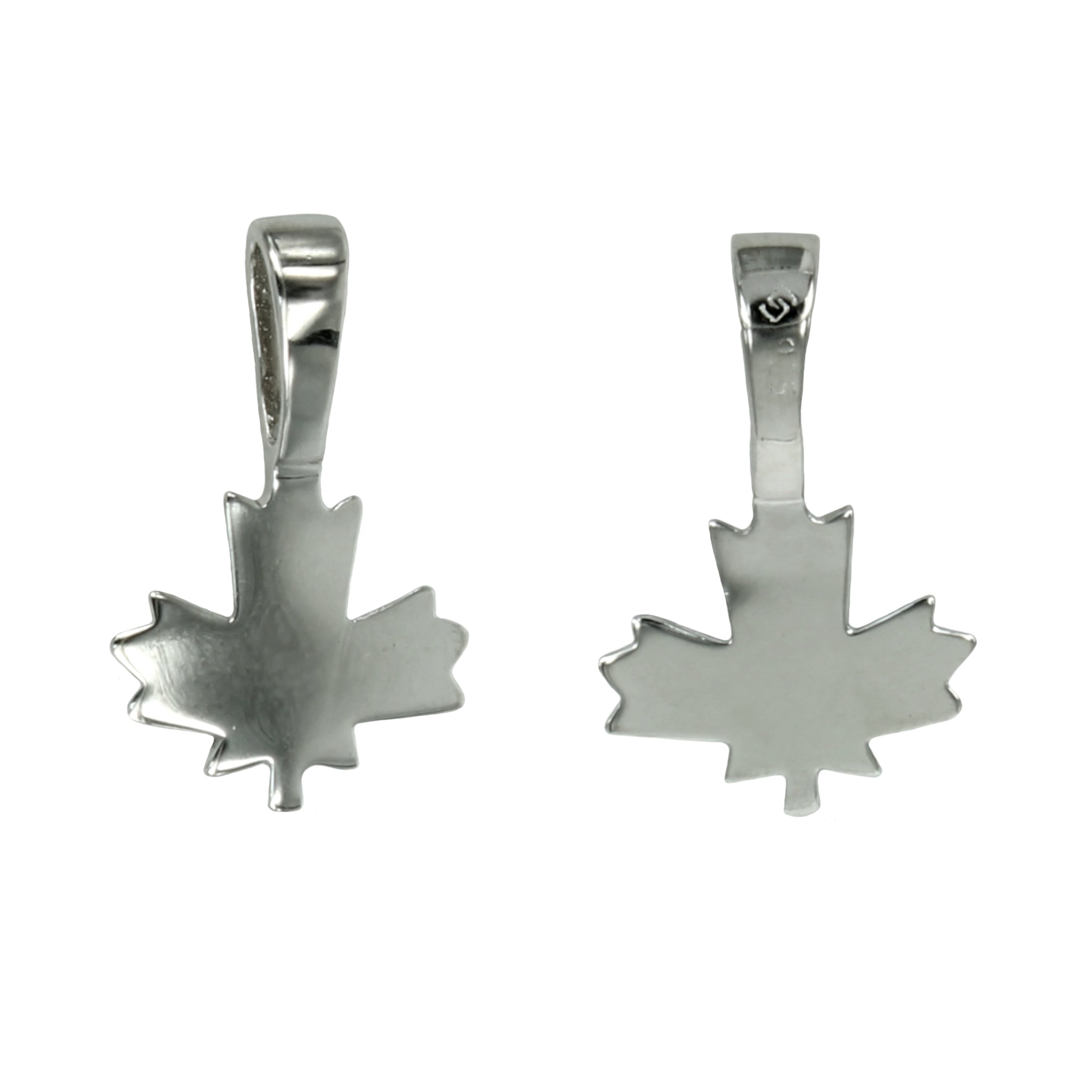 Maple Leaf Glue-on Bail in Sterling Silver | LJ857