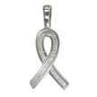 Awareness Ribbon Glue-on Bail in Sterling Silver | LJ865