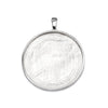 Round Pendant with Round Bezel Mounting in Sterling Silver
