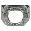 Ring with Oval Prongs Mounting in Sterling Silver 12x14mm