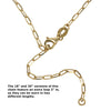 14K Gold Beveled Paperclip Chain Necklace 2x4.5mm 16