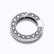 Round Spring Clasp in Sterling Silver 25.2x25.2mm