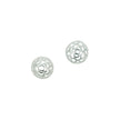 Mosaic Scalloped Bead Cap in Sterling Silver 9.7x1.4mm