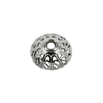 Silvia Wheel Scalloped Bead Cap in Sterling Silver 14x2.4mm