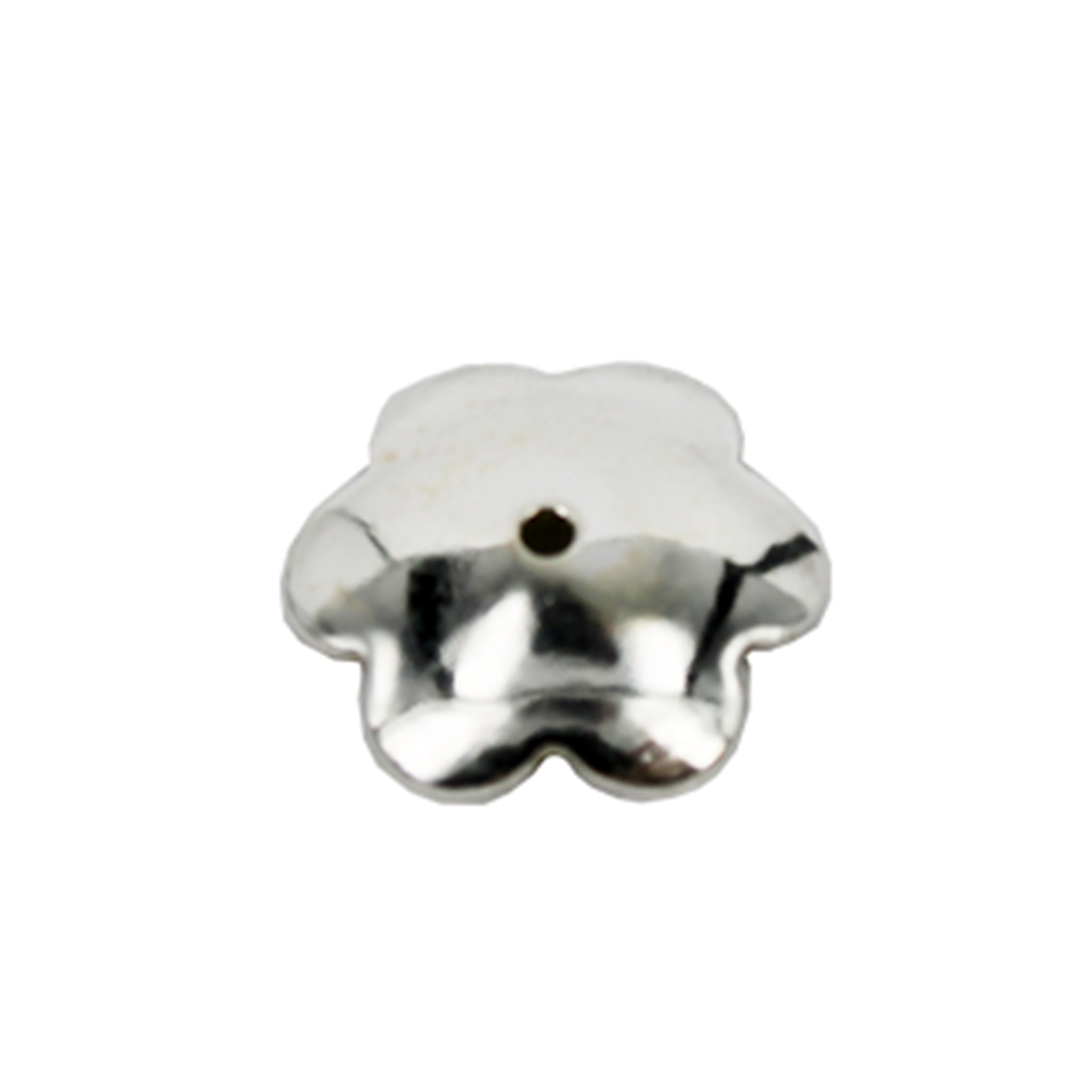 Flower Bead Cap in Sterling Silver 9.13mm
