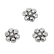 Flower Bead Cap in Antique Sterling Silver 10.4mm