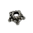 Star Bead Cap in Antique Sterling Silver 6.7mm