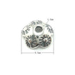 Flower Bead Cap in Antique Sterling Silver 8mm