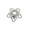 Flower Bead Cap in Sterling Silver 10.2mm to 10.6mm