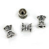 Patterned Double Sided Bead Cap in Sterling Silver 8mm