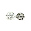 Leaf Bead Cap in Antique Sterling Silver 17.4x4.6mm