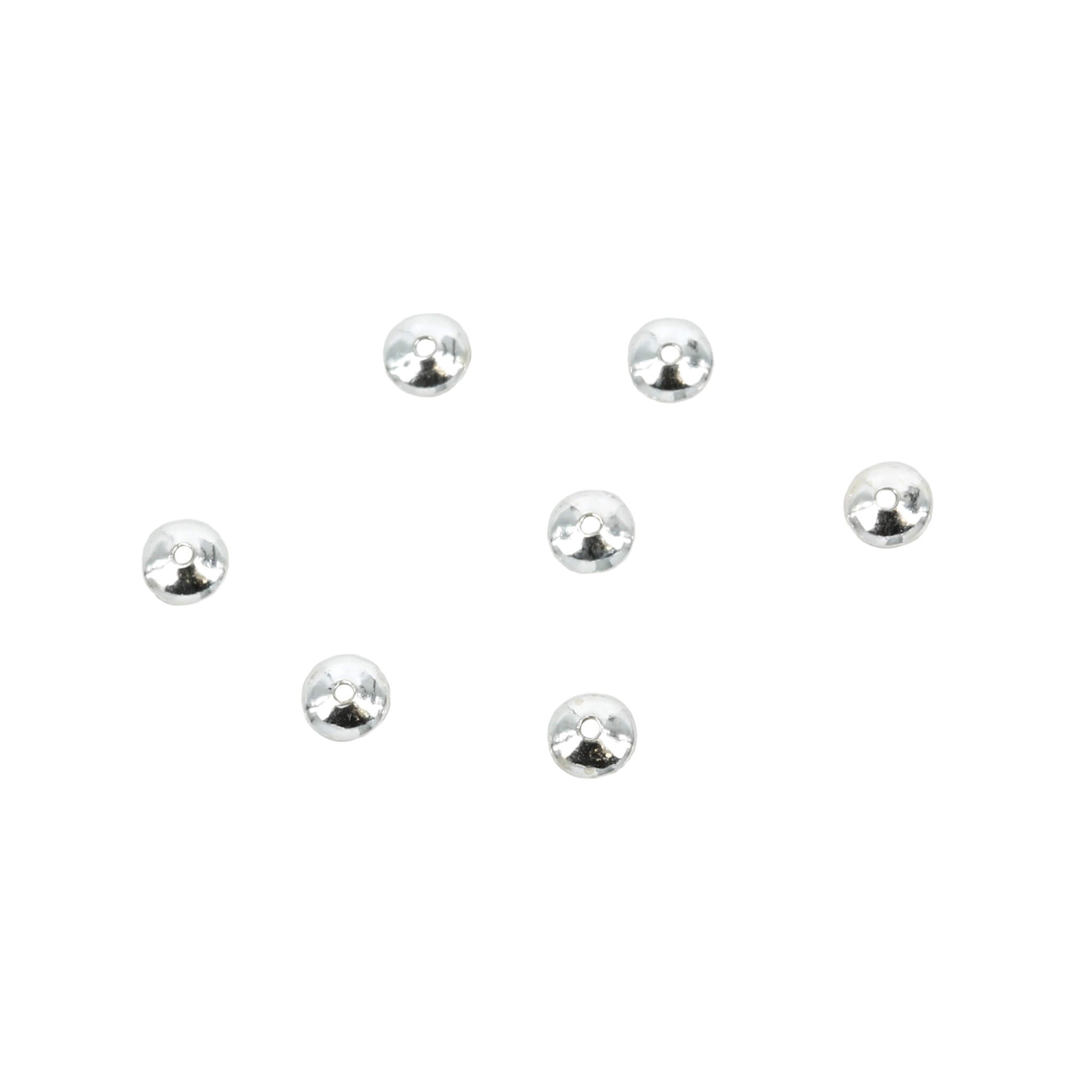 Round Bead Cap in Sterling Silver 3mm