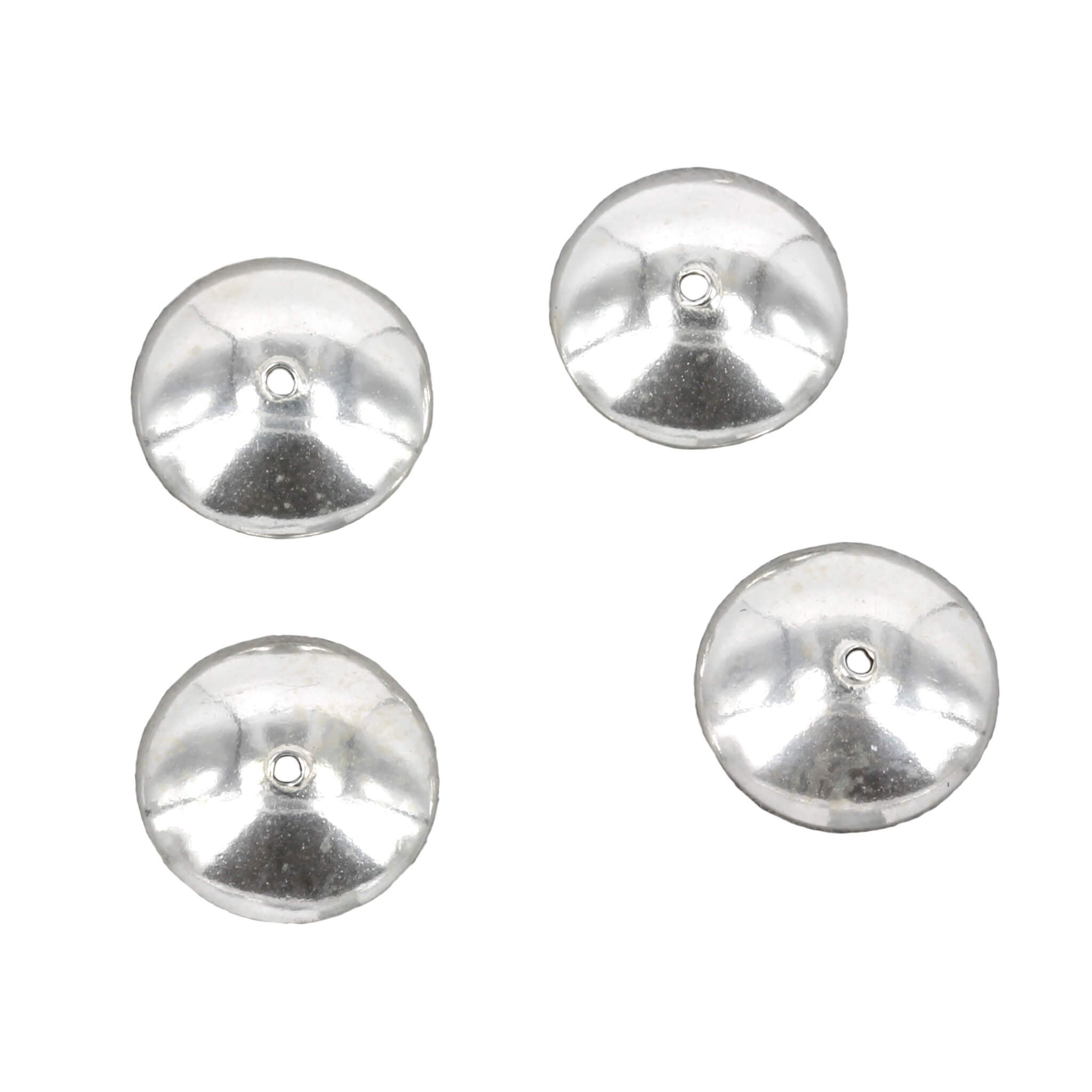 Round Bead Cap in Sterling Silver 10mm