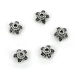 Bali-Style Star Bead Caps in Sterling Silver 6mm