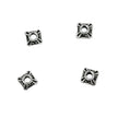 Bali-Style Square Bead Cap in Sterling Silver 5mm