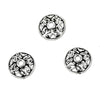 Open Rococo Patterned Bead Cap in Sterling Silver 10mm