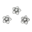 Flower Twisty-Wire Petals Bead Cap in Sterling Silver 11mm