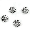 Radiating Spiral Bead Cap in Sterling Silver 9mm