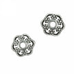 Bali-Style Floral Bead Cap in Sterling Silver 10mm