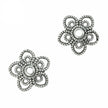 Bali-Style Flower Bead Cap in Sterling Silver 11mm