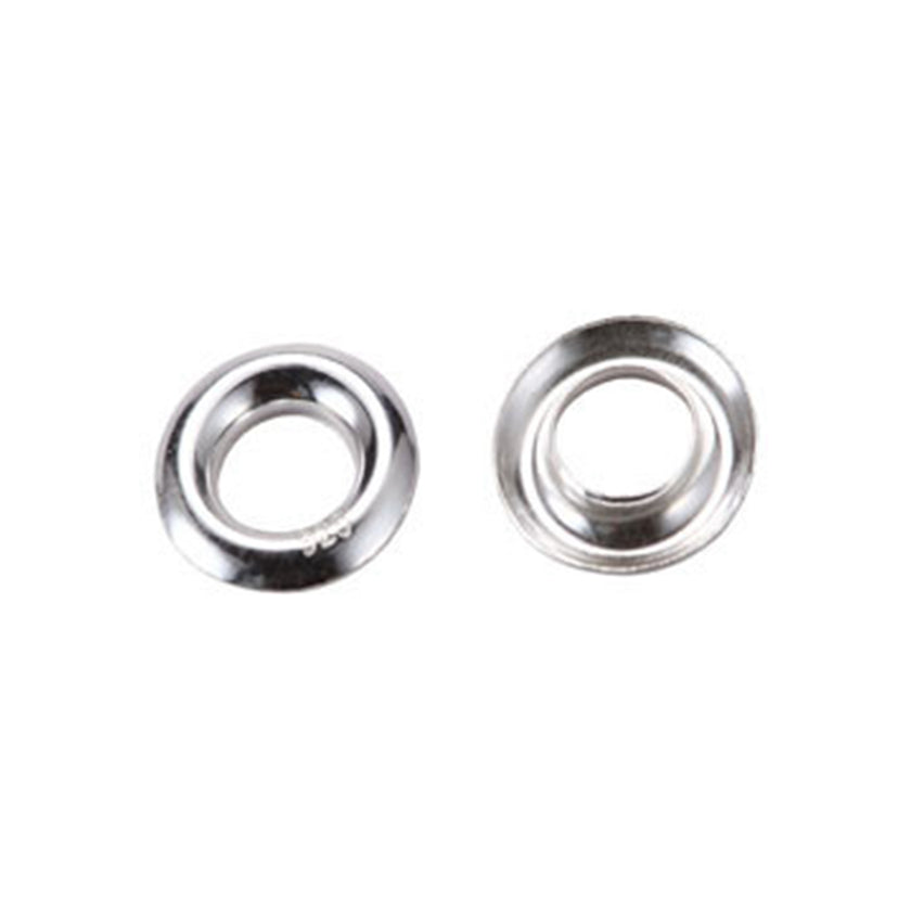 Eyelets in Sterling Silver outside diameter: 9mm inside diameter: 4.88mm