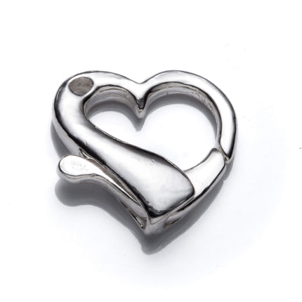 Heart Shape Trigger Clasp in Sterling Silver
