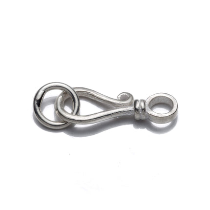 Fish-Hook Clasp in Sterling Silver 17.4x5mm 18 Gauge