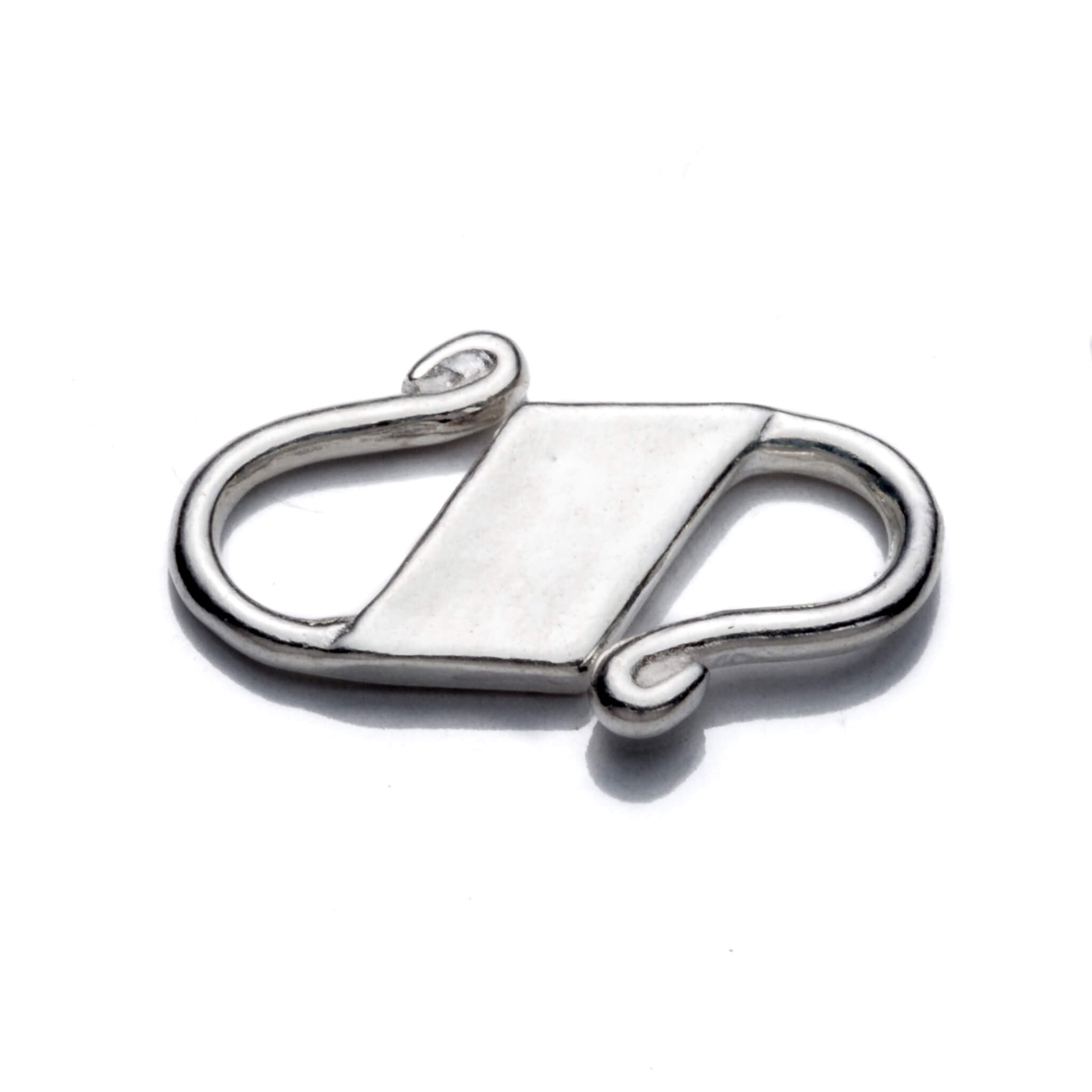 Flat S-Hook Clasp in Sterling Silver 11.2x6.5mm